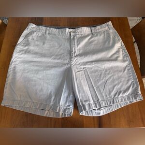 Nautica- light gray. Lightly worn. Small mark as seen in last photo. 48W BG